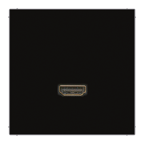 Розетка HDMI LS 990, LS plus, LS-design, цвет - черный