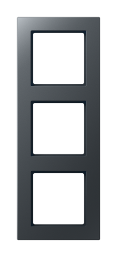 Рамка 3 поста JUNG A CREATION, антрацит матовый