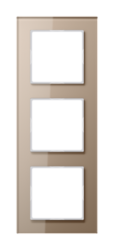 Рамка 3 поста JUNG A CREATION, шампань