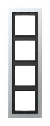 Рамка 4 поста JUNG LS DESIGN, алюминий