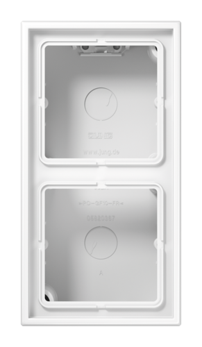 LS990 Коробка 2-ная для накладного монтажа, белая