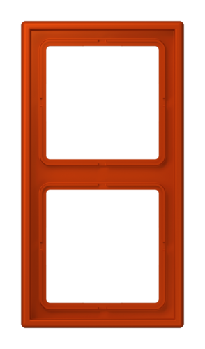 Рамка 2 поста JUNG LS 990, rouge vermillon 59