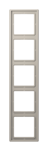 Рамка 5 постов JUNG LS METAL, благородная сталь