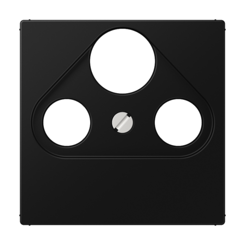 Накладка для SAT-TV-розетки цвет матовый черный