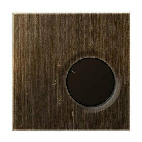 Накладка на терморегулятор Jung LS METAL, античная латунь, METR236PLAT