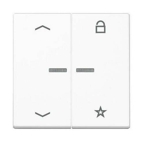 Накладка на жалюзийный выключатель Jung А-СЕРИЯ, белый, A1701BFPWW