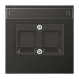 Накладка на розетку информационную JUNG LS METAL, антрацит