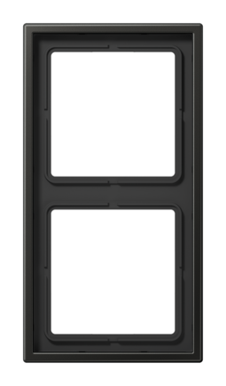 Рамка 2 поста JUNG LS METAL, антрацит