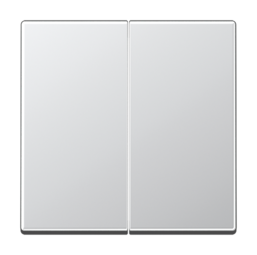 Клавиша двойная JUNG А-СЕРИЯ, алюминий