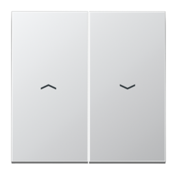 Клавиша для жалюзийного выключателя JUNG LS METAL, алюминий