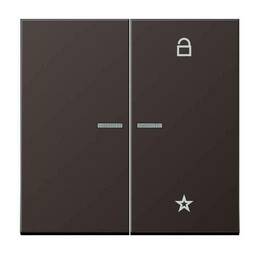 Накладка на жалюзийный выключатель Jung LS METAL, алюминий темный, AL1701D