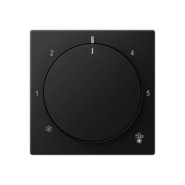 Накладка для механизма терморегулятора A creation, A 550, A flow, ECO profi и ECO profi Standart, ECO profi design (ECO Profi Deco), поворотный, датчик t° воздуха (встроенный), датчик t° пола (внешний), без таймера, цвет - черный матовый